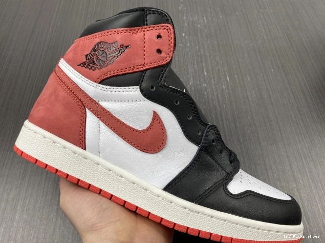 1st Kicks Shoes 555088-112 1 'Track Jordan OG Red' Retro Air High 0810